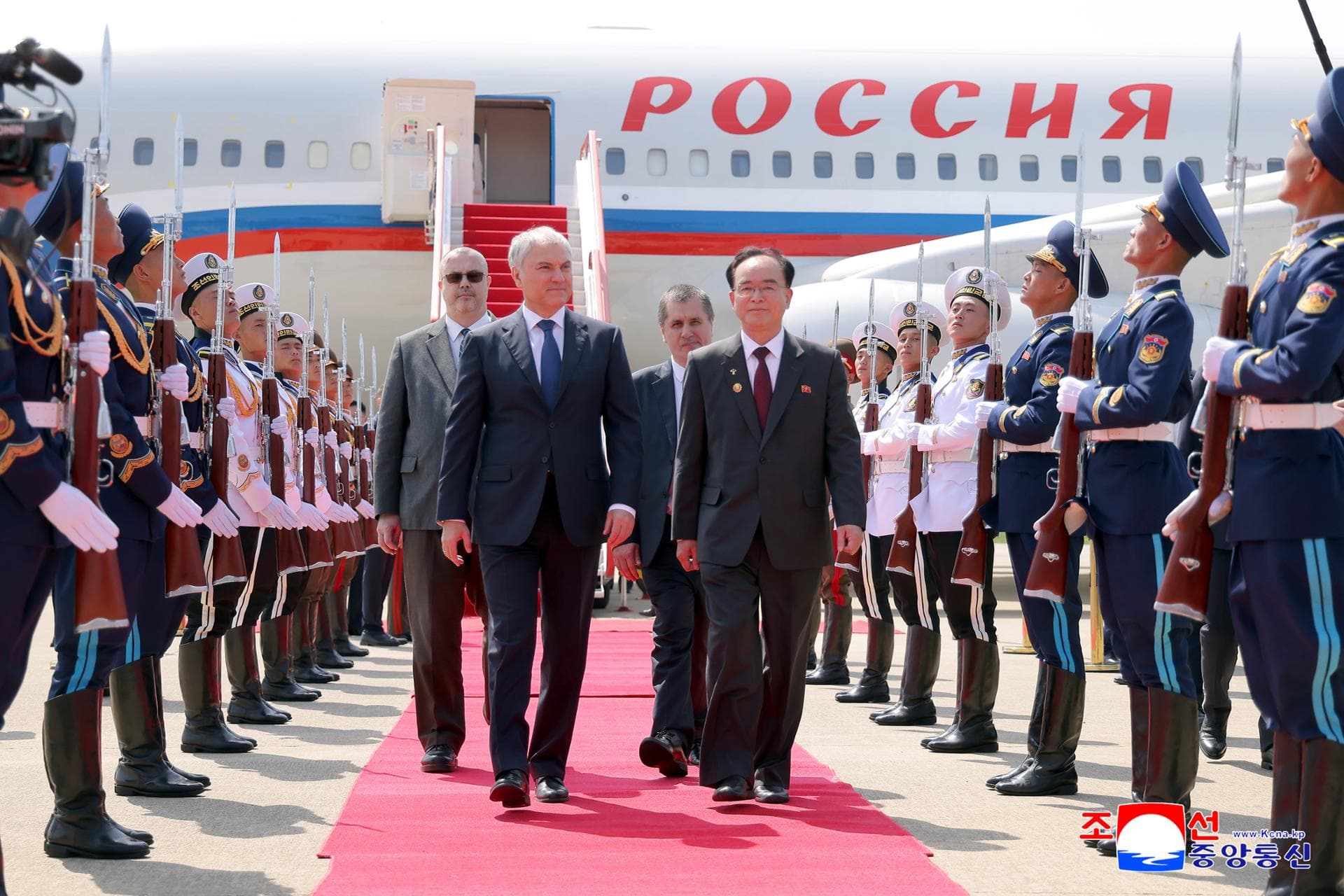 NK leader meets visiting Russian Duma speaker in Pyongyang