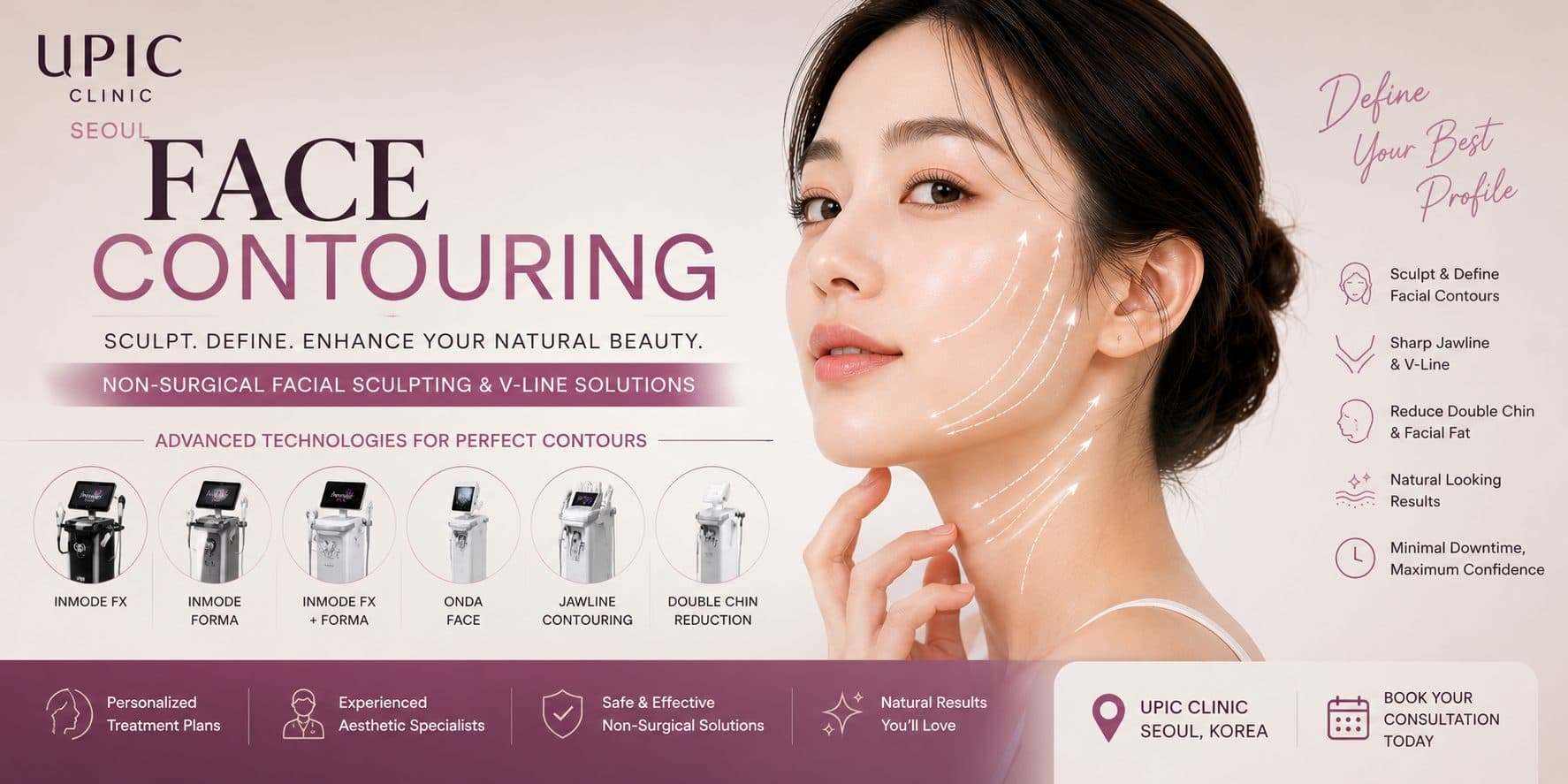 Face Contouring at UPIC Clinic | Non-Surgical V-Line & Facial Sculpting in Seoul