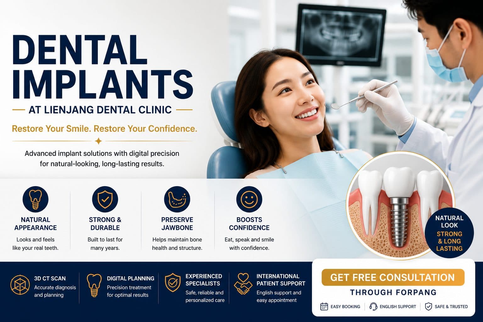 🦷 Dental Implants at Lienjang Dental Clinic