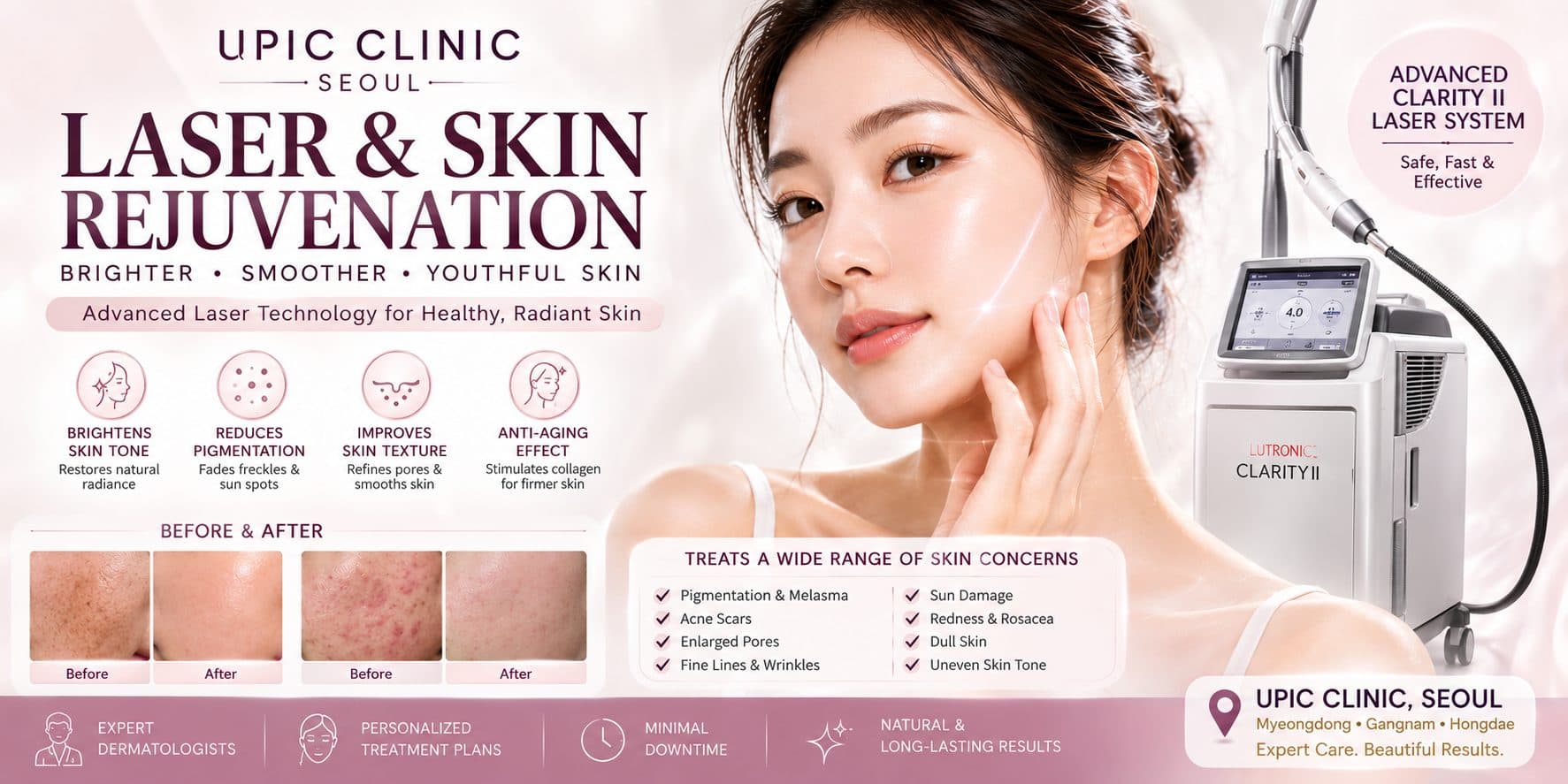 Laser & Skin Rejuvenation Treatments at UPIC Clinic | Advanced Laser Skin Care & Anti-Aging in Seoul